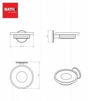 BATH+ DUO ROUND JABONERA A PARED